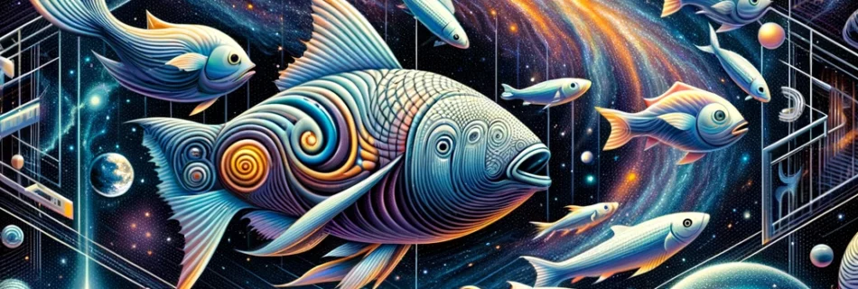 String Time Crystal &raquo; Beyond Our Dimensions: The Unseen Universe &raquo; DALL·E 2024 03 17 00.21.55 Design an imaginative and thought provoking illustration that encapsulates the journey from our familiar three dimensional world into the enigmat