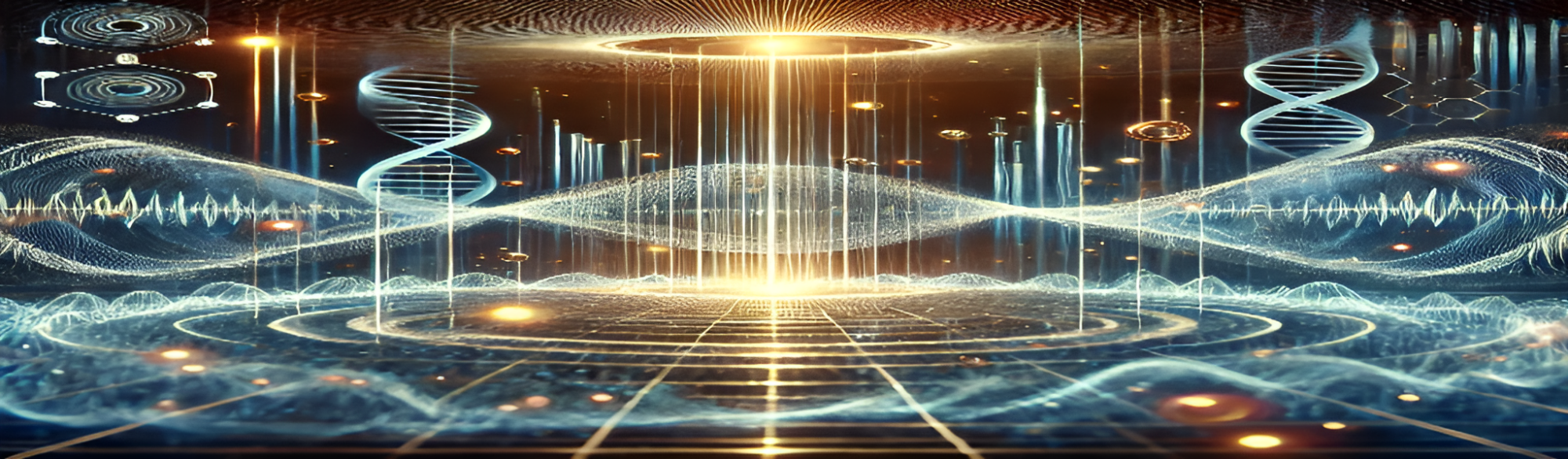 String Time Crystal &raquo; Dual String Time Crystal Theory &raquo; dual string time crystals showing interconnected vibrational patterns of strings in a quantum field cover